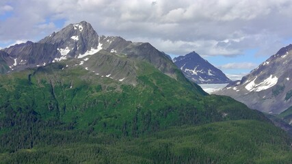 Summer glaciers in Alaska 
