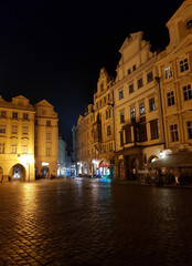 Fototapeta na wymiar night view of the old town, Prague