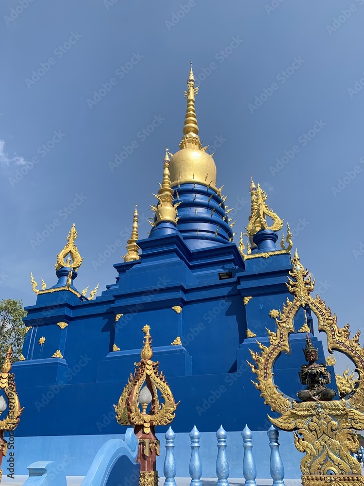 Wall mural Temple bleu à Chiang Rai, Thaïlande