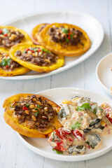 Open meat pies with lamb mince and pistachio nuts