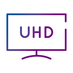 plasma tv uhd gradient style icon