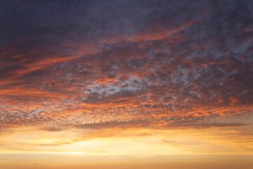 colorful clouds during the sunset