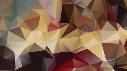 Fototapeta premium Light luxury Gold vector polygon abstract layout , Low Poly Background . vector blurry triangle texture. Brand new colorful illustration in with gradient. Brand new style for your business design.