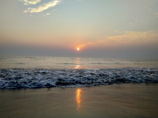 Obraz premium Sunset over the sea