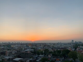 Coucher de soleil à Bangkok, Thaïlande