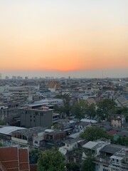 Coucher de soleil à Bangkok, Thaïlande