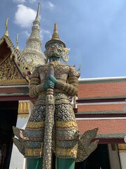 Statue du palais royal à Bangkok, Thaïlande