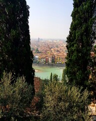 View from the mountain to the old town
