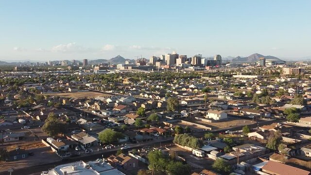 Aerial view of Encanto park, Phoenix, Arizona,USA	
