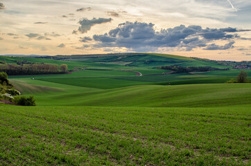 Rural spring landscape