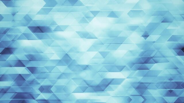 Blue Triangles Abstract Background