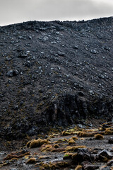 Close-up of rocks in Tongariro National Park, New Zealand