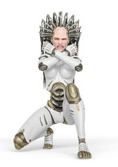 super cyborg is feeling ready for war