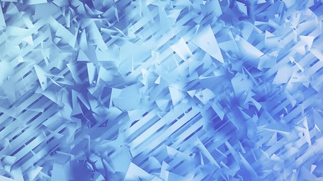 Polygons and Lines Blue Geometric Abstract Background