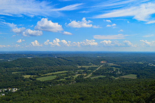 panorama of the green horizon