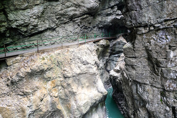 Travel destination Breitachklamm in the allgaeu alps, Bavaria, Germany, Europe