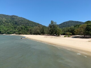 Plage du parc national de l'&icirc;le de Penang, Malaisie