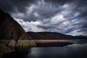 lake and clouds