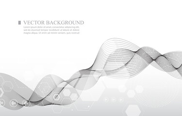 vector abstract geometric smooth line