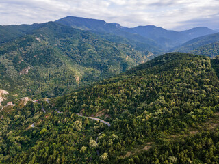 Fototapeta na wymiar Rhodope Mountains near town of Asenovgrad, Bulgaria