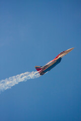Jet flying during the airshow.
