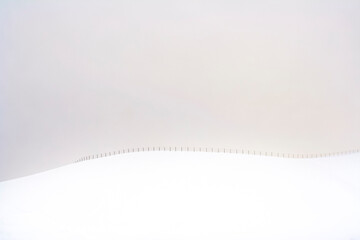 A minimal snowy background