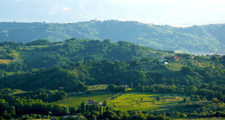 landscape with mountains in the Lazio region, Italy
