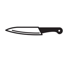 Knife icon vector logo design template