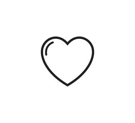 Heart icon vector logo design template