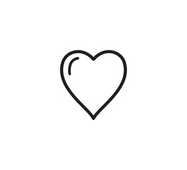 Heart icon vector logo design template