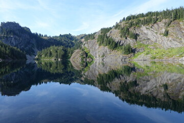 Alpine lakes on the Alta Mountain trail