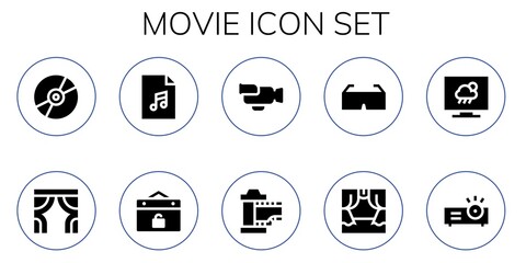 movie icon set