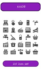 knob icon set