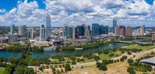 Austin Texas Downtown Aerial