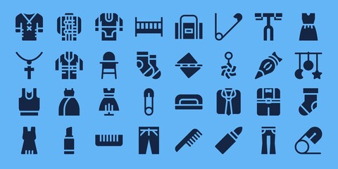 accessories icon set