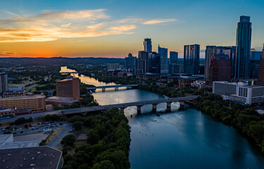 Austin Texas Downtown Aerial