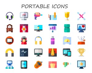 portable icon set