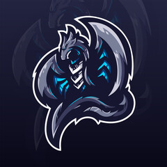 Dragon e-sports team logo template © AlFitra