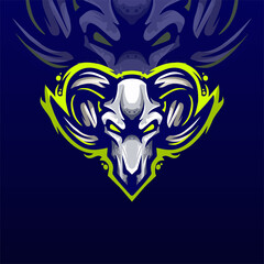 Mad Goat e-sports team logo template