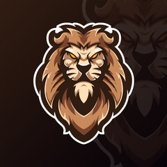 Lion e-sports team logo template © AlFitra