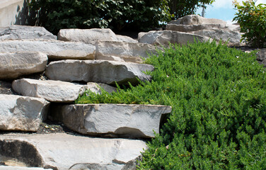 Rock Landscaping Steps