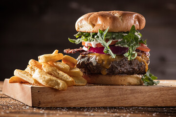 Cheeseburger and Fries
