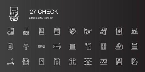 check icons set