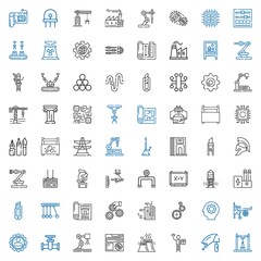 engineering icons set