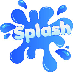 Obraz premium Splash Water Drop Icon logo