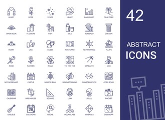 abstract icons set