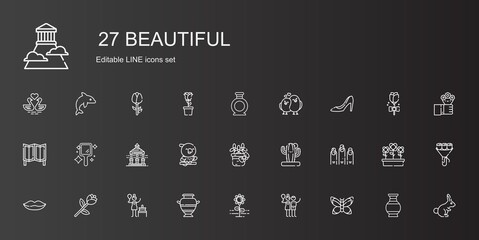 beautiful icons set