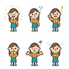 若い 女性 セット