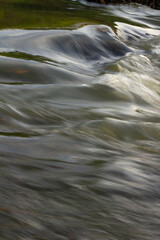 A closeup photo of moving water.