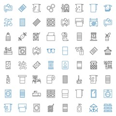 towel icons set